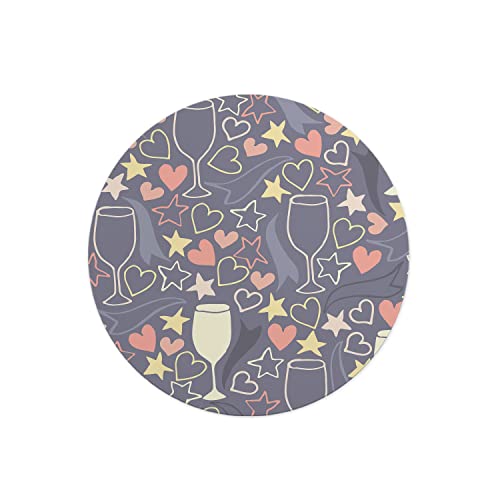 Questo Casa, Round Digital Printed Mouse Pad, Non-Slip... - High-Tech & Électronique Amazon Royaume-Uni à 8.69€