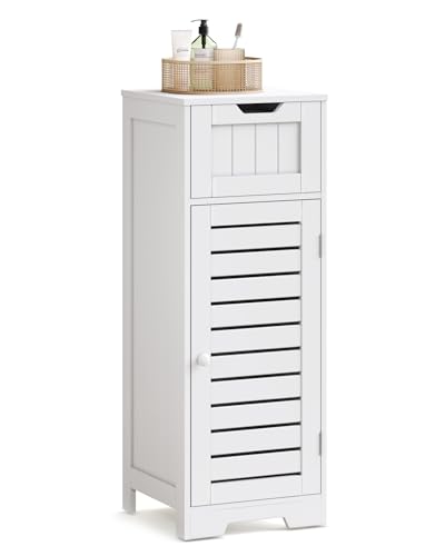 Mondeer Bathroom Floor Cabinet, Freestanding Slim Storage... - Maison & Cuisine en promo à 28.99€