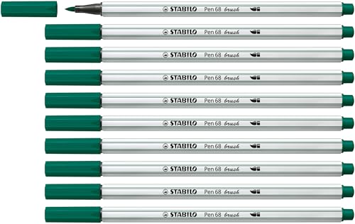 STABILO Feutre pinceau Pen 68 brush - Lot x 10 feutres... en promo à 11,63€ (-42%) sur Amazon FR