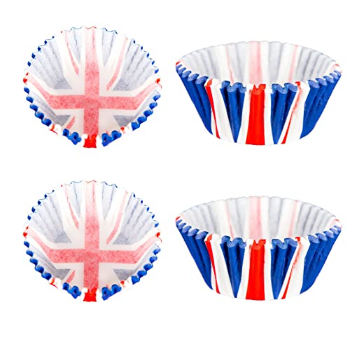 SHATCHI 100pcs Union Jack Paper Cupcake Cases Baking Cups... - Maison & Cuisine Amazon Royaume-Uni à 2.20€