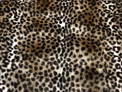 Super Luxury Faux Fur Fabric Material - Baby Brown Leopard... - Baby & Nursery Amazon UK à 36.31€