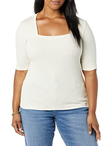 Amazon Aware Maglietta in modal a costine con scollo... - Mode & Vêtements Amazon Italie à 9.91€