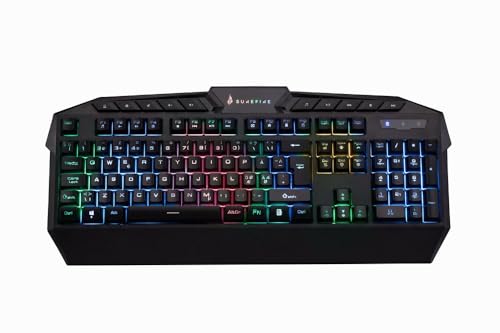 Surefire - Kingpin RGB Multimedia Gaming Keyboard... en promo à 33,39€ (-58%) sur Amazon FR