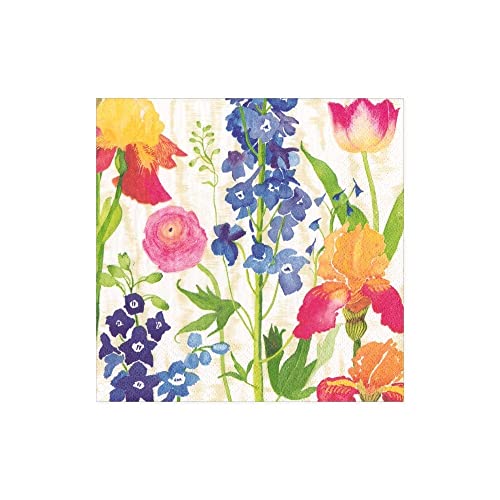 Caspari Summer Garden Papierservietten, Weiß, 20 Stück pro... - Maison & Cuisine en promo à 4.72€