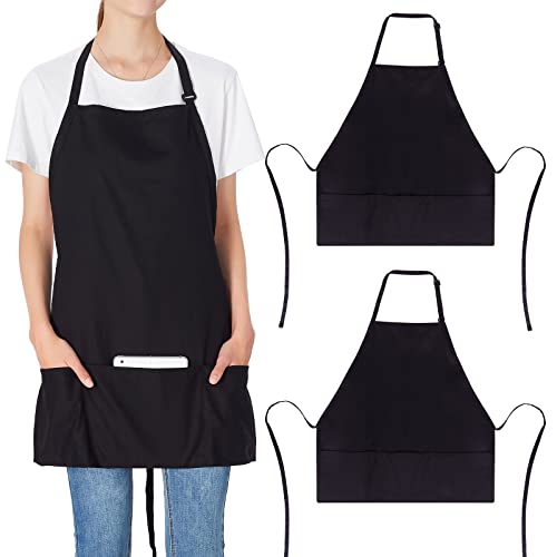 Jubatus 2 Pack 3 Pockets 100% Cotton Adjustable Bib Apron... - Maison & Cuisine Amazon Allemagne à 14.90€