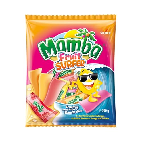 Mamba Fruit Surfer – 1 x 290g – Leckere Kaustreifen mit... - High-Tech & Électronique Amazon Allemagne à 2.19€