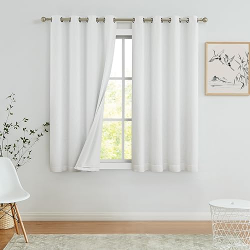 Cortinas blancas sólidas, 100% opacas, para oscurecer la... - Maison & Cuisine Amazon Espagne à 76.79€