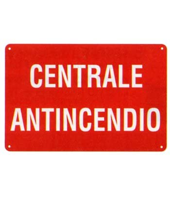 NEW CARTELLO SEGNALETICO - centrale antincendio - Adesivo... - Fournitures Bureau en promo à 2.49€
