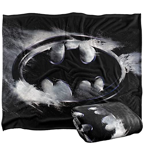 BATMAN Blanket, 152 x 127 cm Returns Logo Silky Touch Super... - Sports & Fitness Amazon Royaume-Uni à 5.70€