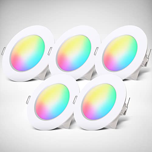 B.K.Licht I 5er Set RGBW Luces empotradas en el baño LED I... - Home & Kitchen Amazon Spain à 19.99€