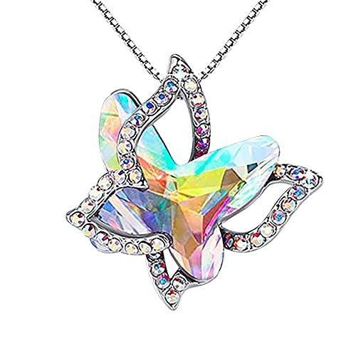 ROMIDA Kristall Schmetertling Halskette aus Sterlingsilber... - Bijoux & Montres Amazon Allemagne à 1.99€