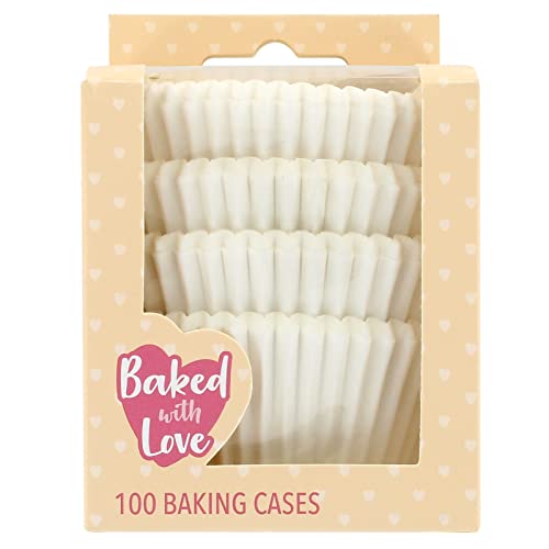 Baked with Love Weiße Cupcake-Förmchen Backförmchen... - Maison & Cuisine Amazon Allemagne à 3.05€