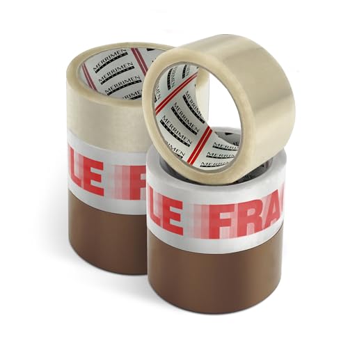 MERRIMEN Strong Heavy Duty Mixed Roll Pack Packaging Tape |... - Maison & Cuisine Amazon Royaume-Uni à 5.99€