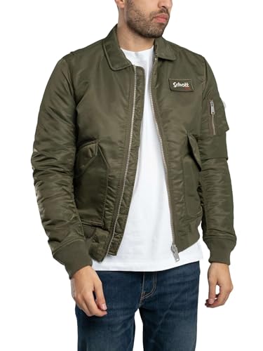 Schott NYC Bomber misti, esercito cachi, S - Amazon Italy à 63.18€