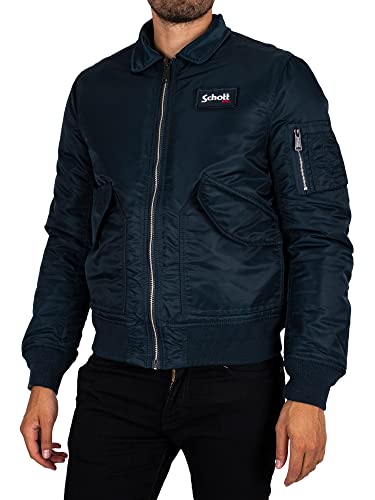 Schott NYC 210100RS Blouson Mixte, NAVY, XS en promo à 91,16€ (-54%) sur Amazon FR