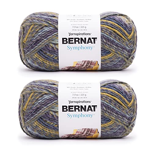 Bernat Symphony Royal Yarn, 2 Stück, 225 g, Nylon, 5 Stück... - Loisirs Créatifs Amazon Allemagne à 12.00€