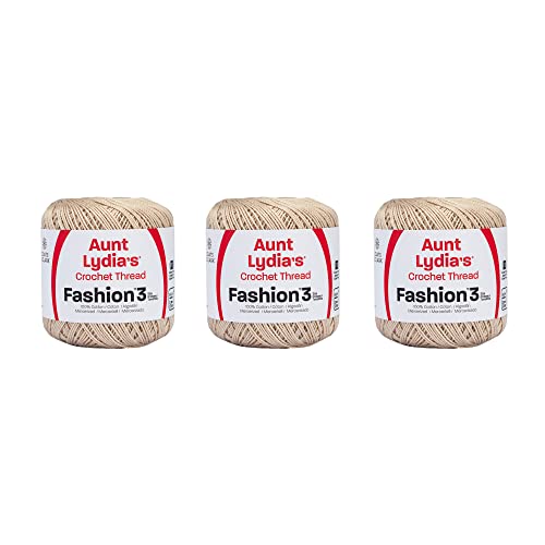 Aunt Lydia Fashion Natural Crochet – 3er-Pack mit 150 m... - Maison & Cuisine en promo à 4.33€