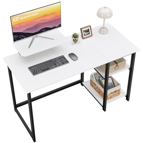 GreenForest Computer Home Office Schreibtisch mit... - Fournitures Bureau Amazon Allemagne à 84.54€