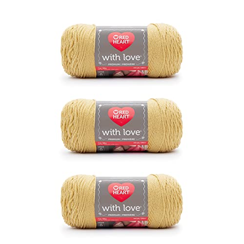Red Heart with Love Cornsilk - Gomitolo di filato da 198 g... - Sports & Fitness en promo à 10.55€