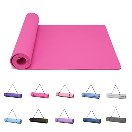 Good Nite 6mm Thick Yoga Mat, Non-Slip TPE Exercise Mat for... - Sports & Fitness en promo à 4.99€