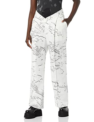 maison blanche Hose mit Weitem Bein, Grauer Druck, 8 - Amazon Allemagne à 20.97€