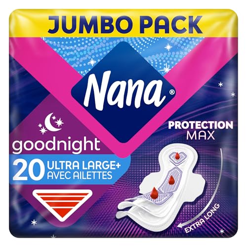 Nana Ultra Goodnight Large Serviettes Hygiéniques Avec... en promo à 4,99€ (-64%) sur Amazon FR
