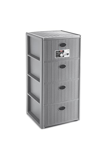 STEFANPLAST Elegance Rattan Chest of Drawers, 4 Drawers... - Maison & Cuisine Amazon France à 42.91€