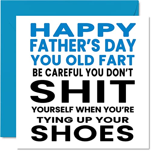 Funny Fathers Day Cards for Dad - Old Fart - Joke Fathers... - Auto & Moto Amazon Royaume-Uni à 1.47€