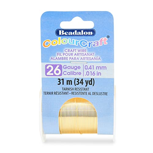 Beadalon ColourCraft Copper Wire 26Ga Gold 34yd - Loisirs Créatifs Amazon Royaume-Uni à 15.95€