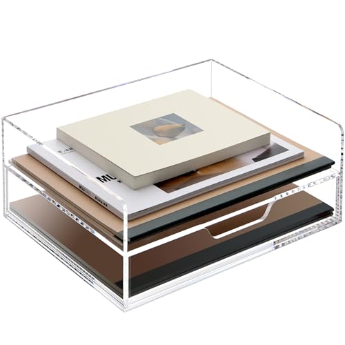 SANRUI Organiseur de Bureau en Acrylique avec tiroir, bac à... - Auto & Moto en promo à 58.44€