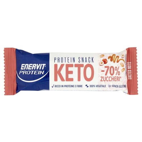Enervit Protein - Keto Snack Barretta con Nocciole Tostate... - Santé & Bien-être Amazon Italie à 2.46€