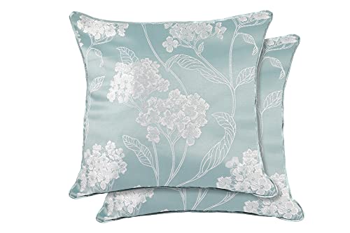 Emma Barclay Blossom - Jacquard Cushion Cover in Duck Egg... - Amazon Royaume-Uni à 8.44€