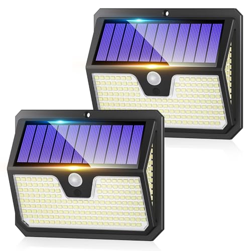 Outdoor Solar Lights, 238 LED Solar Security Lights and 3... - Jardin & Extérieur Amazon Royaume-Uni à 10.99€