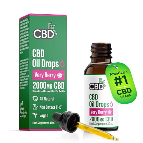 CBDfx 2000mg CBD Oil, High Strength CBD Oil for Stress... - Auto & Moto en promo à 12.73€