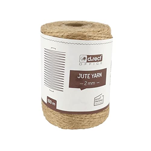 D.RECT Filo di Iuta Naturale, 100 m, Colore Marrone, Ideale... - Loisirs Créatifs Amazon Italie à 1.64€