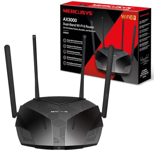 Mercusys AX3000 Dual-Band Wi-Fi 6 Router | 2402 Mbps (5... - High-Tech & Électronique Amazon Royaume-Uni à 29.99€