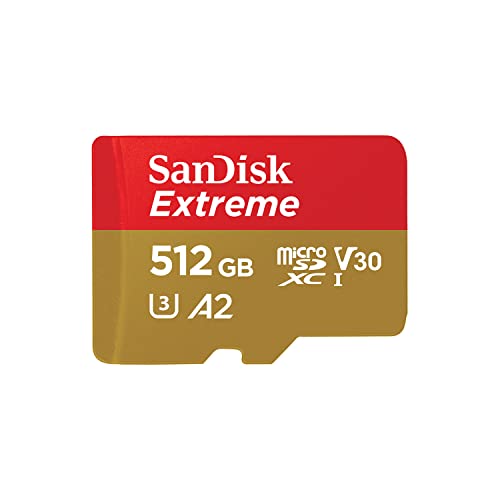 SanDisk 512GB Extreme microSDXC card +SD adapter, microSD... - High-Tech & Électronique Amazon Royaume-Uni à 65.99€