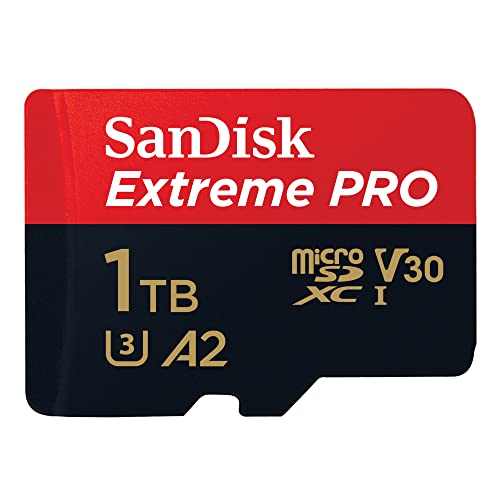 SANDISK Extreme PRO micro SD card 1TB + SD adapter (For... - High-Tech & Électronique Amazon Royaume-Uni à 212.86€
