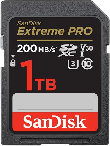 SanDisk 1TB Extreme PRO SDXC card, SD Card, V30 Memory... - High-Tech & Électronique Amazon Royaume-Uni à 273.76€
