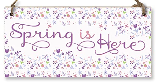 The Plum Penguin Handmade Wooden Hanging Wall Plaque Spring... - Maison & Cuisine Amazon Royaume-Uni à 2.00€