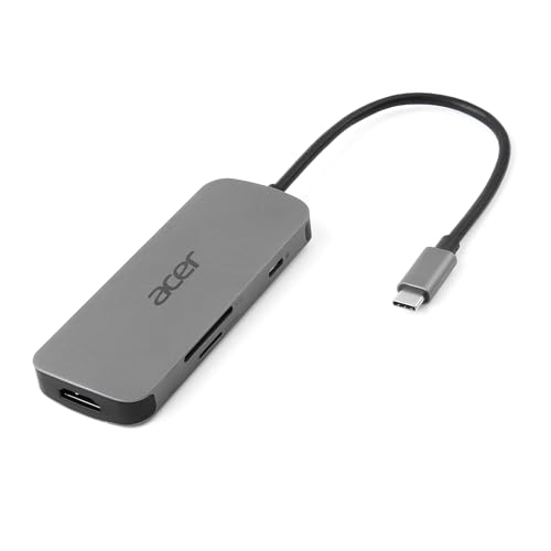 Acer 7-in-1 Mini Dock - Adaptador (USB Tipo C, Lector de... - Deal du jour à 11.43€