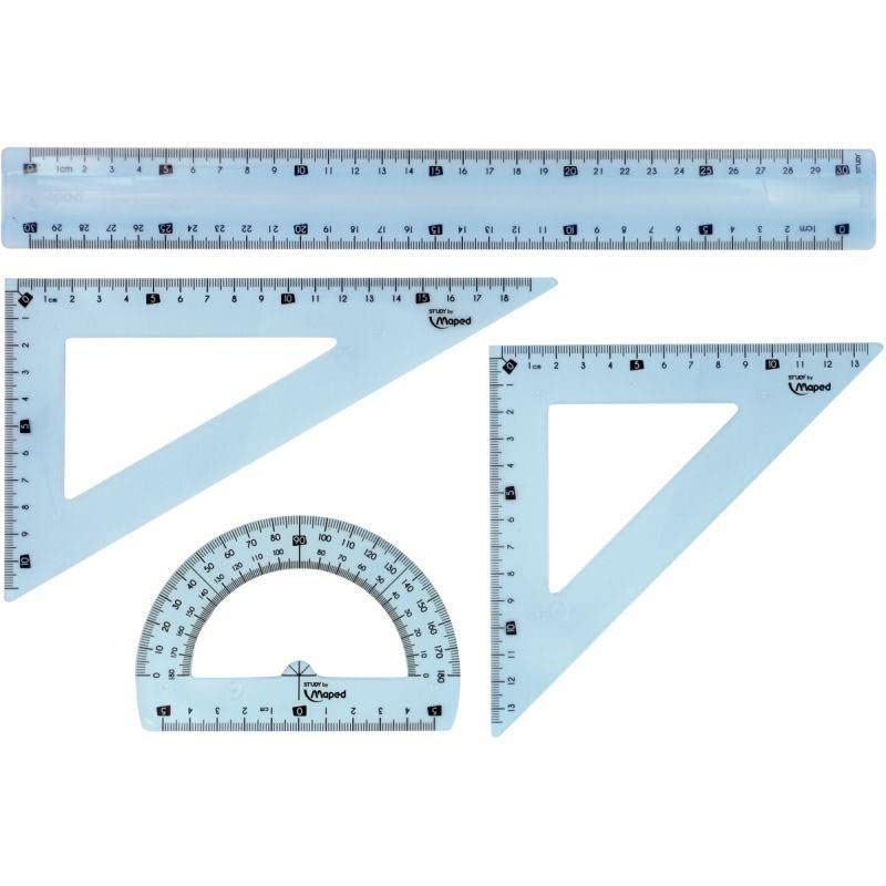 Maped Study - Ensemble incassable 4 pièces avec règle 30... - Bricolage & Outils en promo à 6.46€