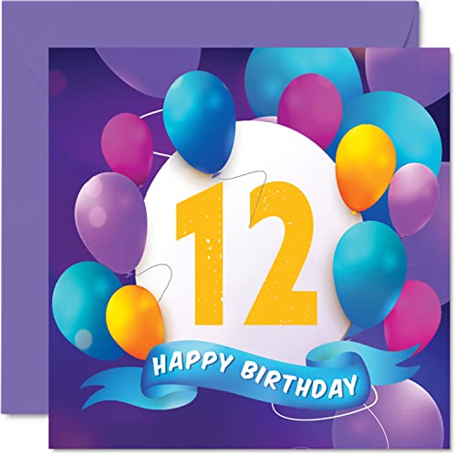 Geburtstagskarte zum 12. Geburtstag für Jungen und Mädchen... - Sports & Fitness en promo à 4.70€