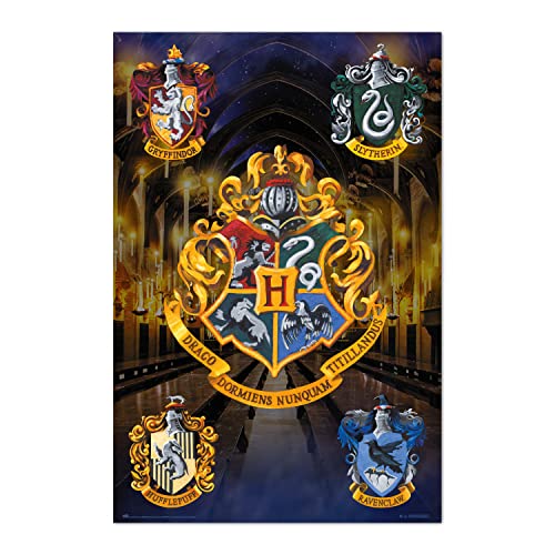 Grupo Erik - Poster Harry Potter Maisons Poudlard - Deco... - Maison & Cuisine Amazon France à 8.99€