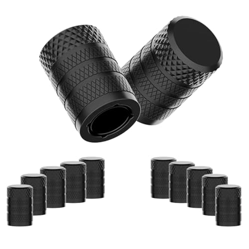 CKAuto Tire Valve Stem Caps, Black, 10 pcs/Pack, Anodized... - Auto & Moto Amazon Royaume-Uni à 7.33€