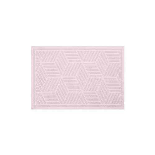 Spirella Tapis de Bain Coton CUBO 50x80cm Rose Clair - Maison & Cuisine en promo à 34.95€