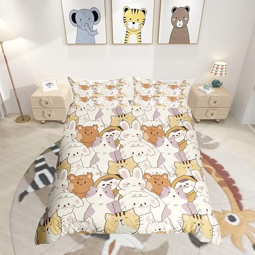 Cute Cat - Juego de cama de 200 x 200 cm, diseño de... - Animalerie Amazon Espagne à 17.32€