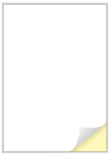 Creavvee 1 étiquette par feuille 25 feuilles A4 imprimables... - Auto & Motorcycle Amazon France à 4.09€
