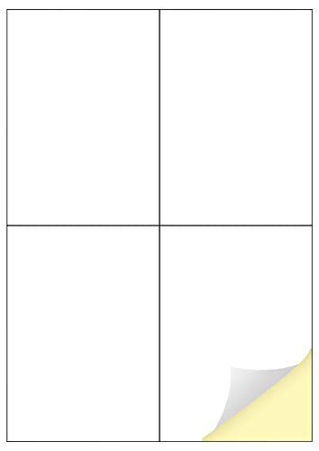 Creavvee 4 Label per Sheet, 25 A4 Sheets, Printable White... - Home & Kitchen Amazon UK à 2.36€