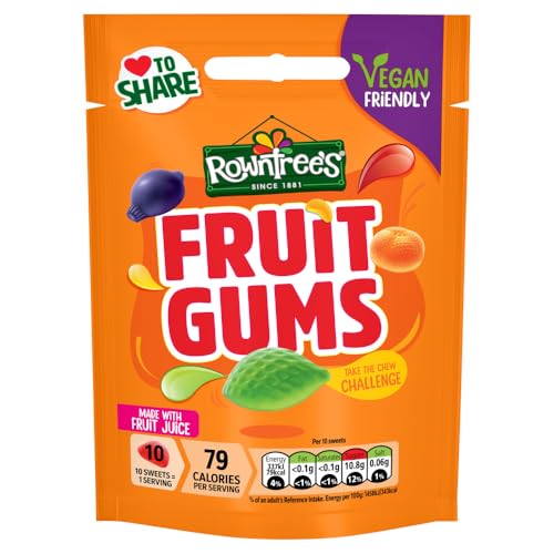 Rowntree's Fruit Gums Sweets Pouch Vegan 150g 150 g (Pack... - Épicerie Amazon Royaume-Uni à 1.00€